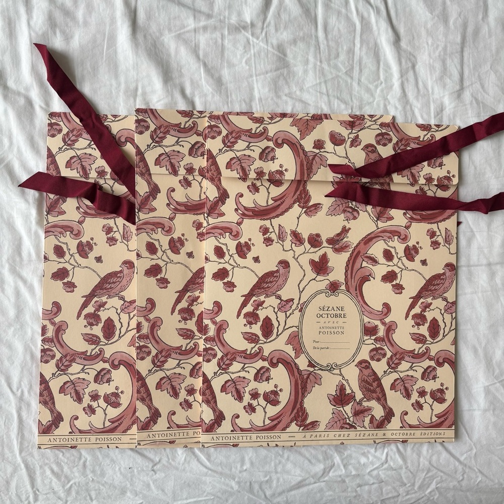 Brand New Set of three Sezane gift pouches